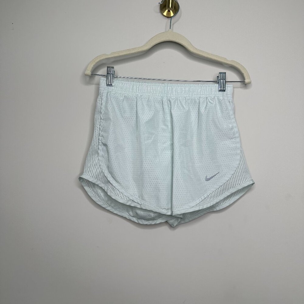 Nike Mint Green Lined Running Shorts Women's Small